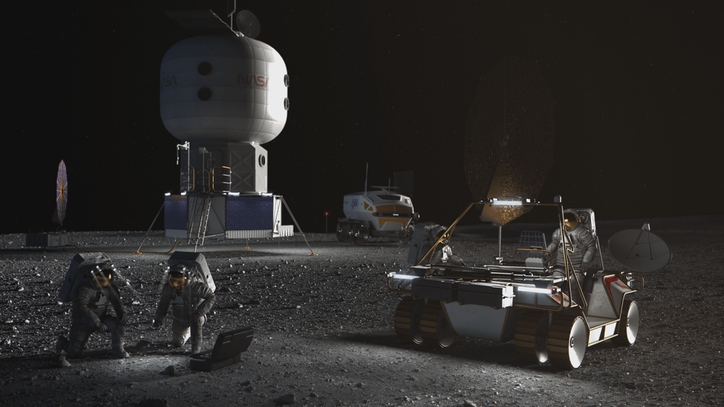 NASA Artemis base camp concept art